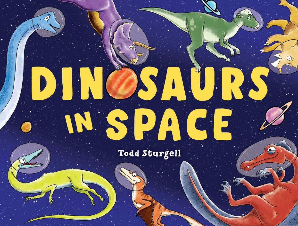 Dinosaurs in space cover